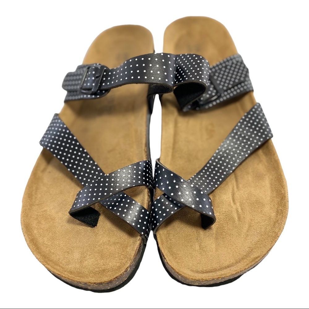 Maibulun Black White Polka Dot Sandal Size EU 44 Size 11